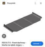 Pruszyński panel blacha na rabek grafit 7016 nowe 4.85m 17szt 42m2