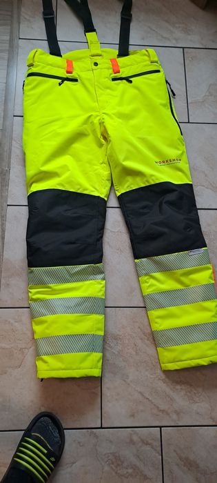 Spodnie robocze z ociepleniem Bekken Strøm - Nowe