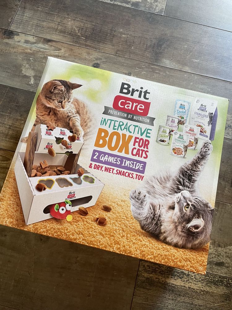 Interaktywny box dla kotów firmy Brit