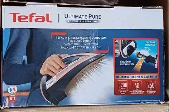 Tefal Ultimate Pure FV9845E0 Żelazko Parowe 3200W Uderzenie Pary 260g