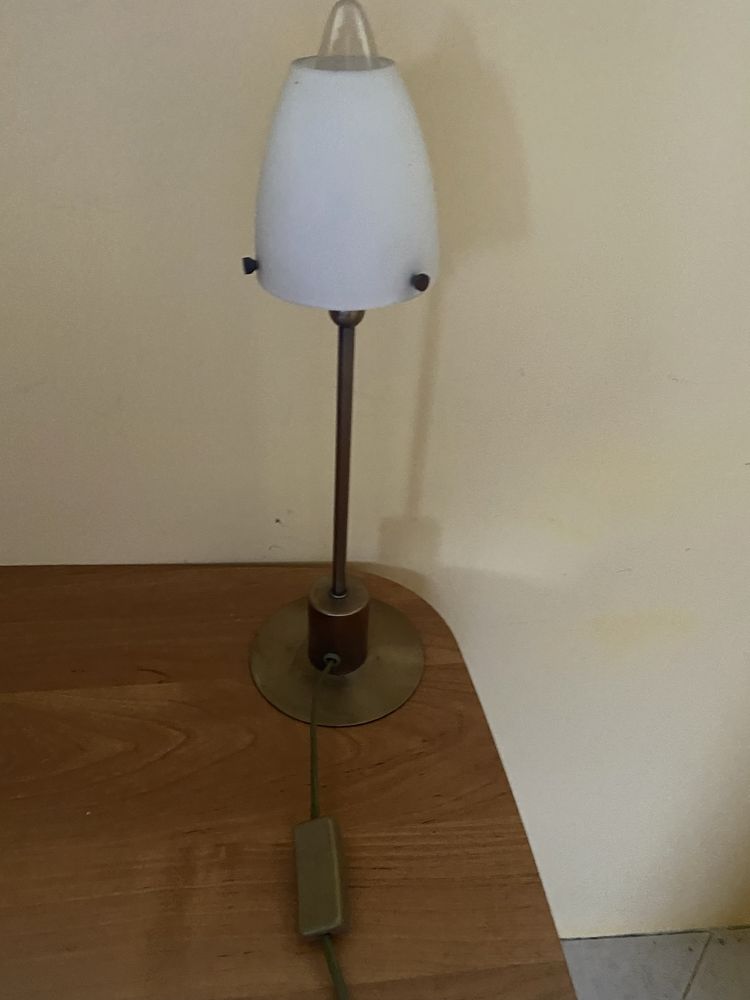 biała klasyczna lampa biurowa office lampka antyk xx wiek premium