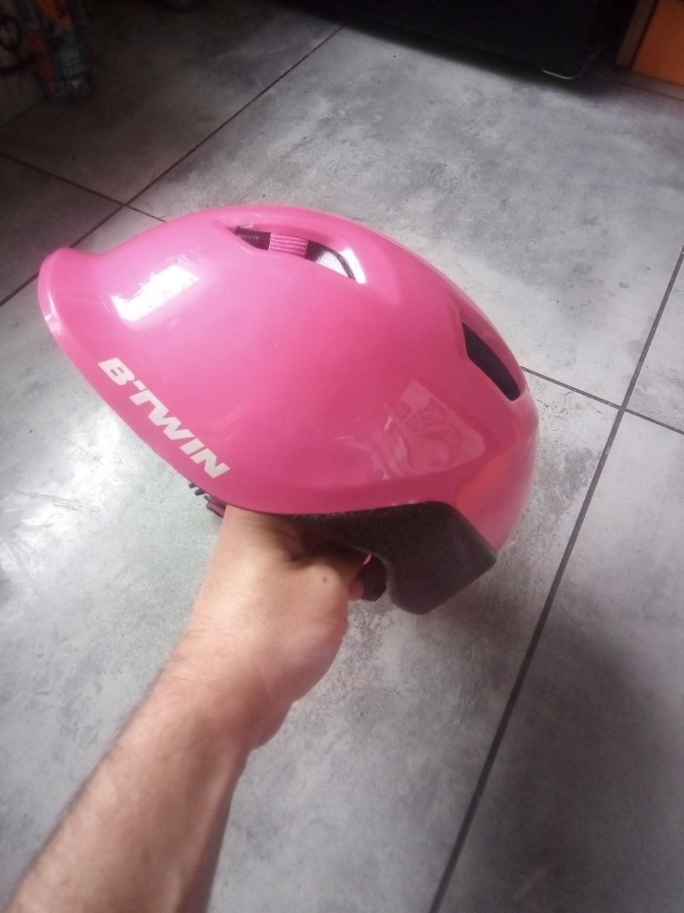 Kask rowerowy Btwin różowy