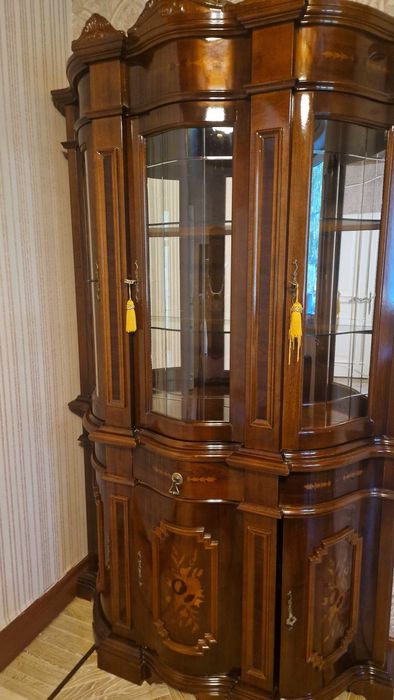 Komoda 2 sztuki - drewno, fornir ,połysk, ArtDeco