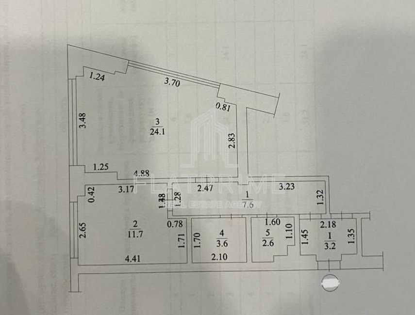 ЖК Метрополіс, 1-кімнатна видова квартира, 51 кв.м. з ремонтом