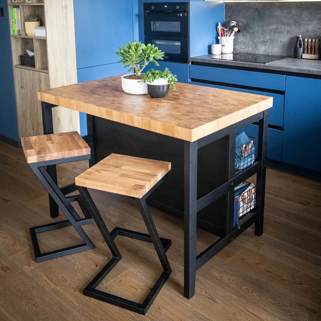 Hokej LOFT drewniany, Dąb,  Jesion, Meble , Stolik