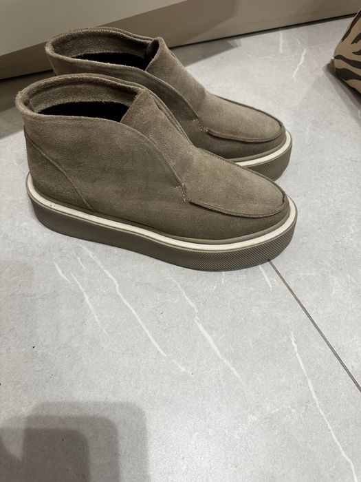 Лофери на платформі  замша