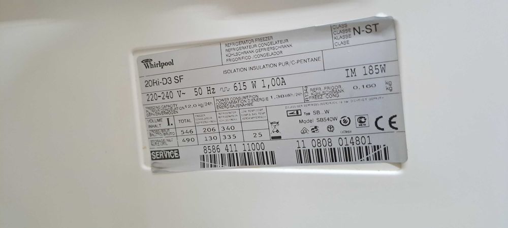 Frigorifico americano whirlpool