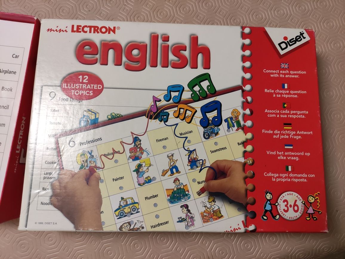 Jogo aprendizagem inglês criança Lectron Diset