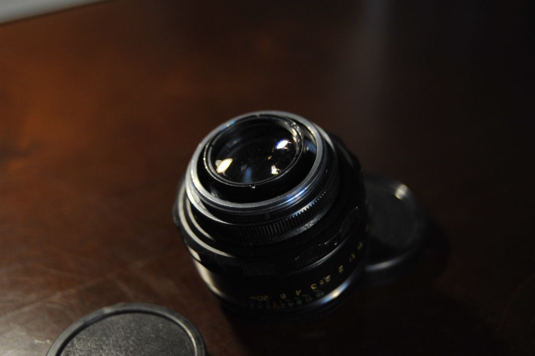 Obiektyw Helios 58/2 M42 + adapter Nikon