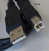 Cabo de dados USB B / USB A - 1,5m e 1,8m