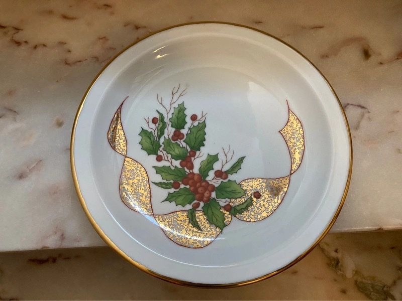 Prato de Natal em porcelana