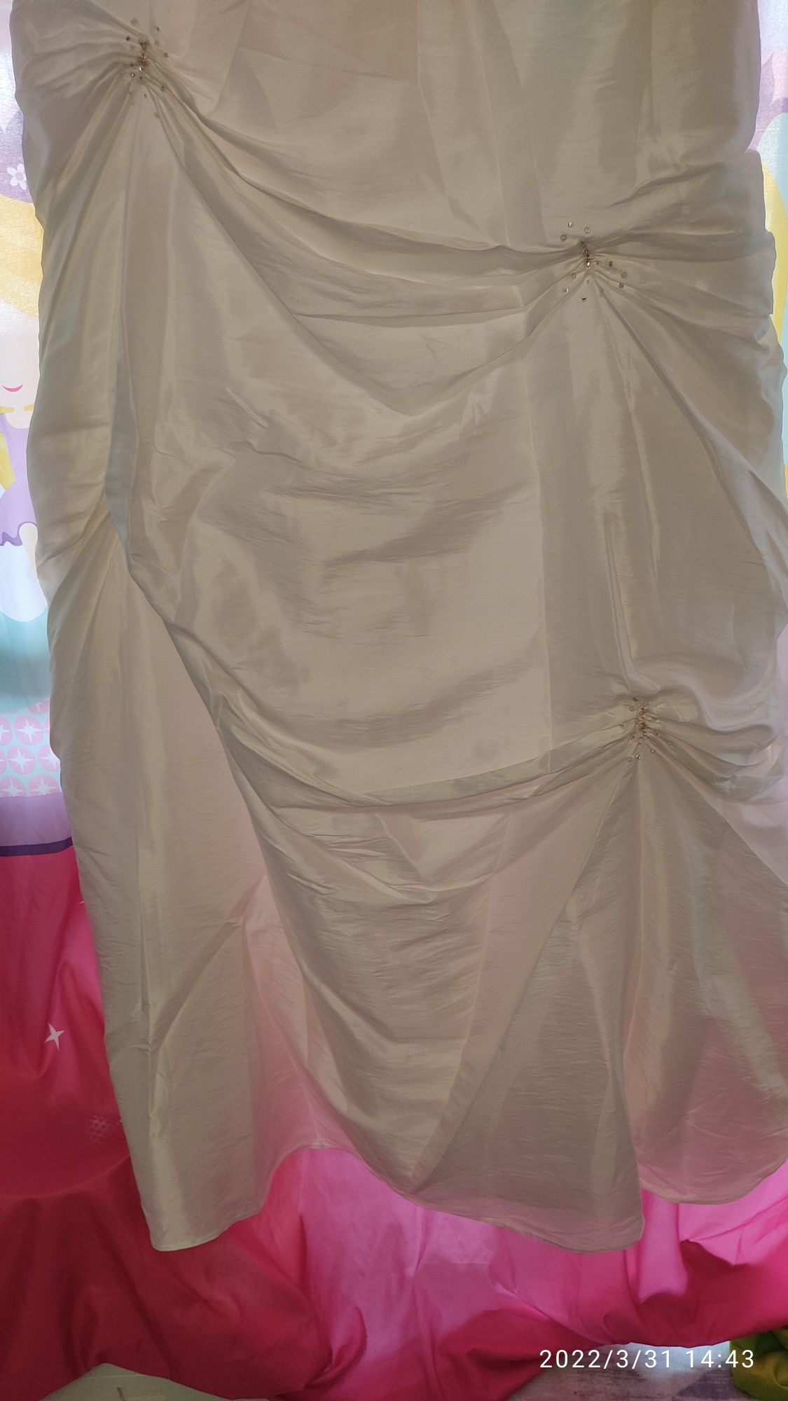 Vestido noiva marfim a-line princesa drapeado weise