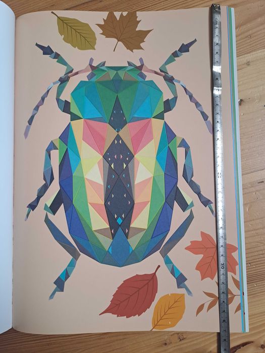 Plakaty 37x26cm w geometryczne wzory przyroda rośliny zwierzęta zestaw