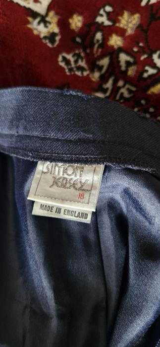 Юбка темно синяя шерсть р.48-50