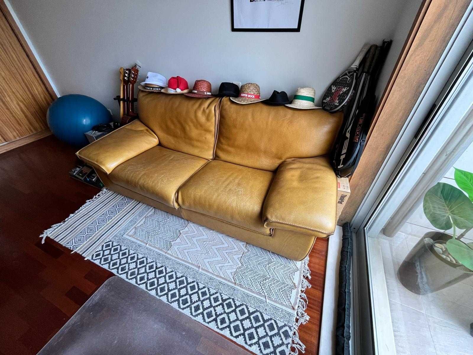Sofa pele verdadeira 2 pessoas