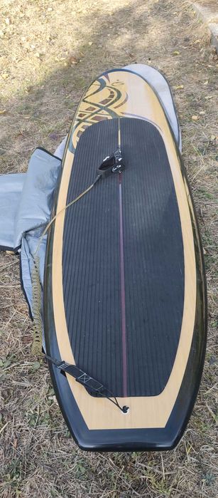Kit completo prancha de SUP 11" (330cm) fibra Creed, óptimo estado.