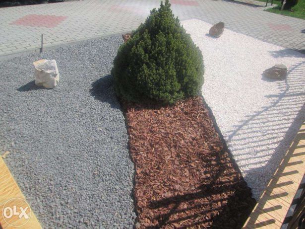 Biała marianna kamień naturalny biały grys do ogrodu dostawa głaz