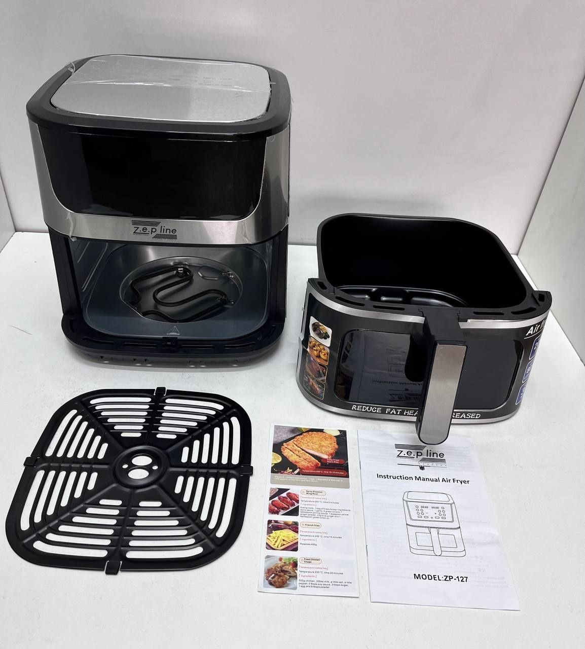 Фритюрница безмасляная 12л ZP-127 4000Вт Аэрофритюрница с сенсором