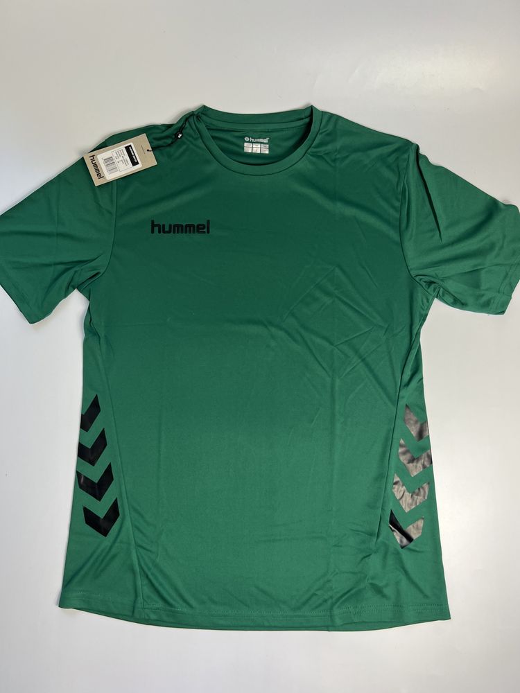 Nowa koszulka sportowa Hummel zielona meska L