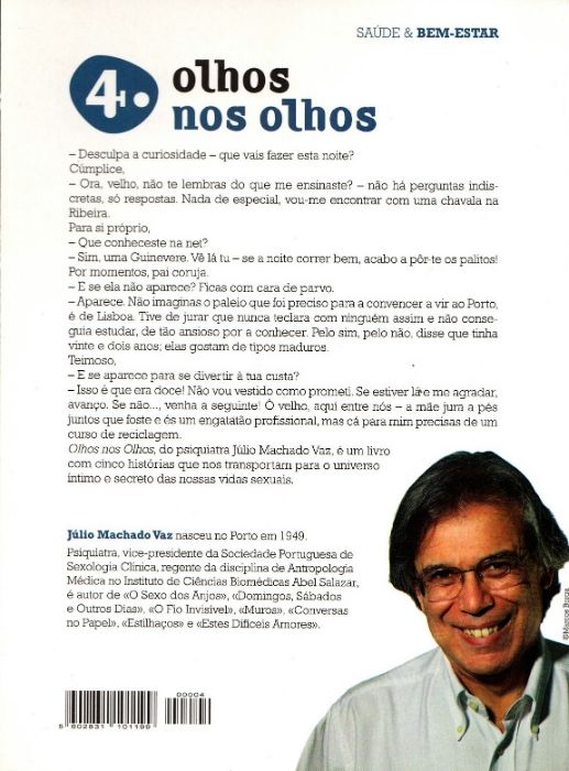 Livro 'Olhos nos Olhos' de Júlio Machado Vaz.