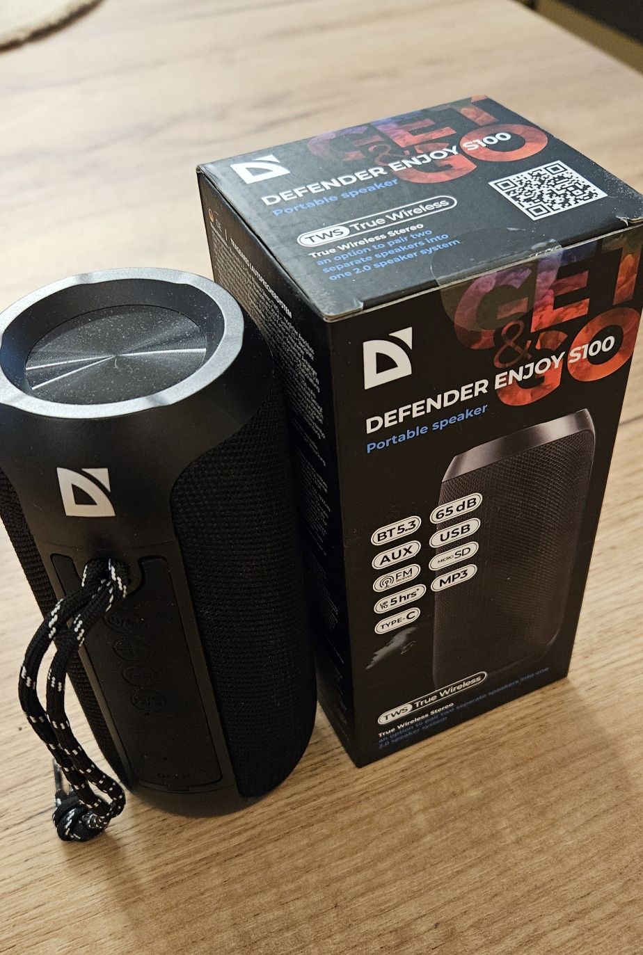 Głośnik Bluetooth Defender EnjoyS100 USB Sd Aux bezprzewodowy Radio FM