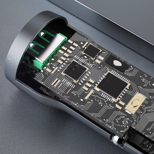 Ładowarka Samochodowa Dudao R4+ 2xUSB-A 120W 3A Grey