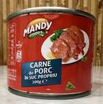 Мясные консервы Mandy 300 г.