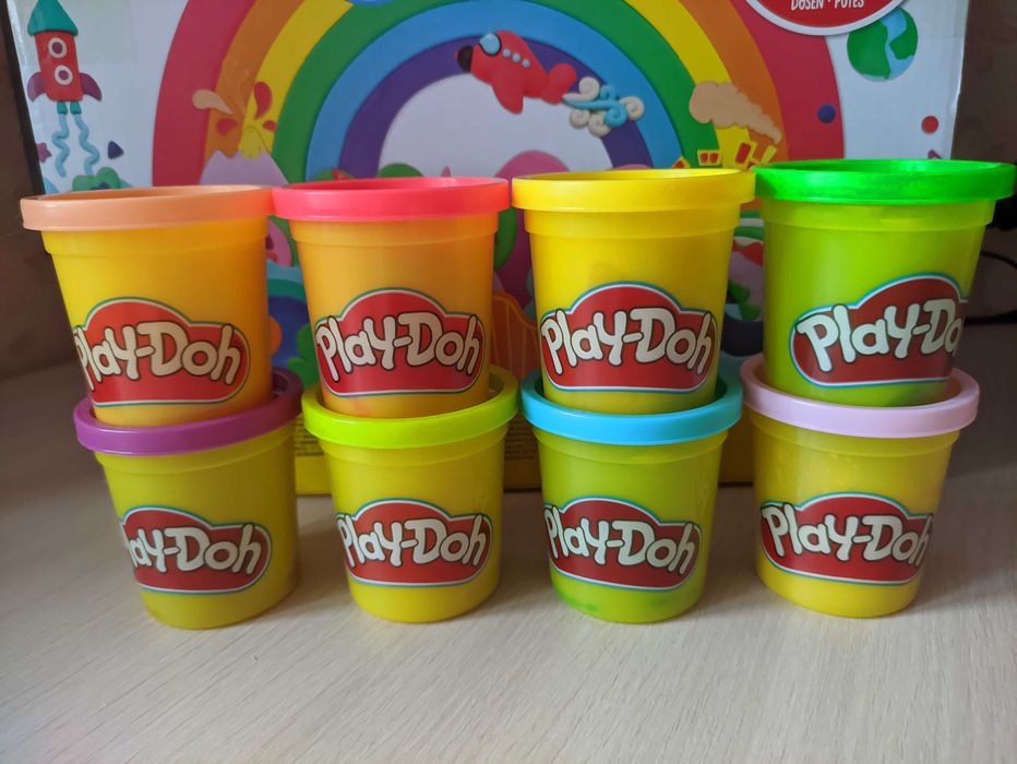 Безпечний пластилін 8 кольорів м'який кольоровий пластилін