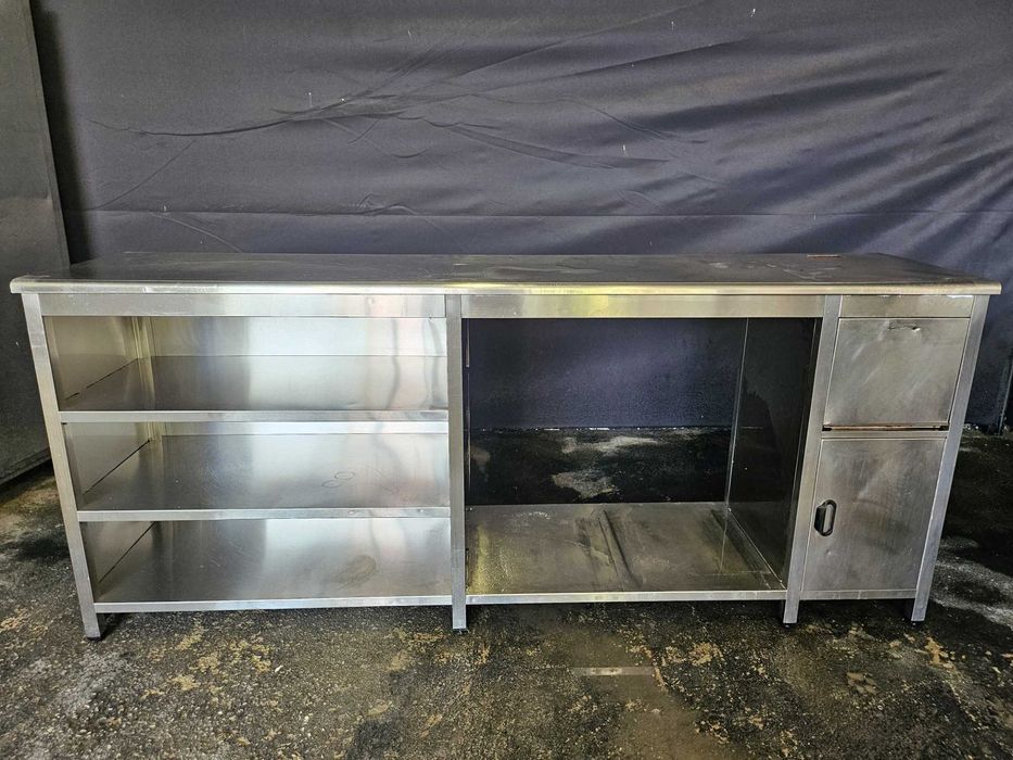Bancada em inox para cafetaria