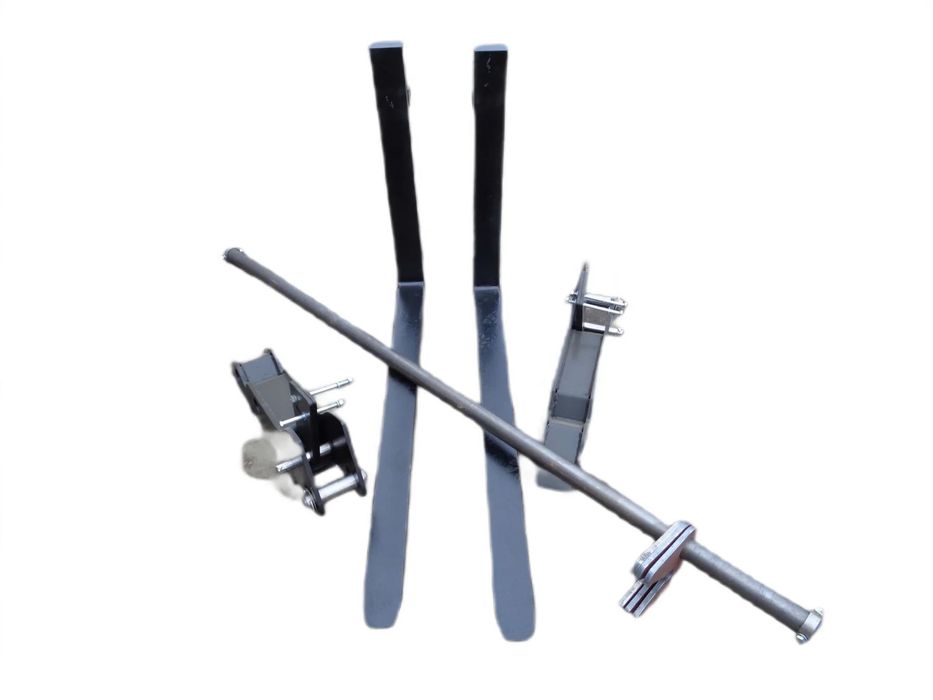 Widły JCB 3cx 4cx - Komplet z mocowaniami + Wałek