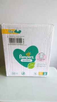 Pampers Sensitive 1200 sztuk (15x80) chusteczki nawilżane