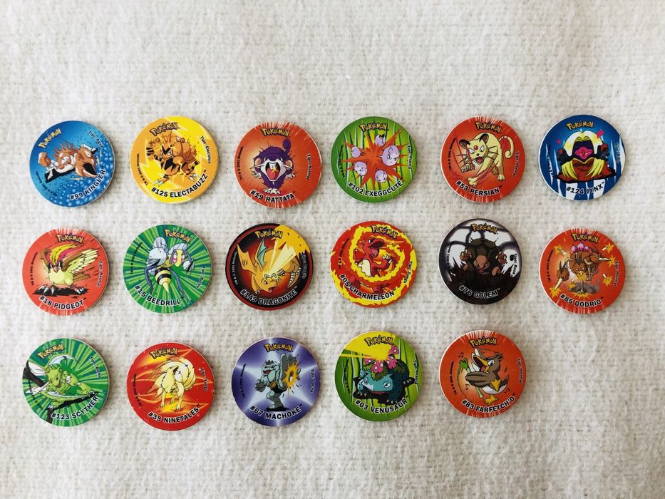 Tazos Pokémon attack