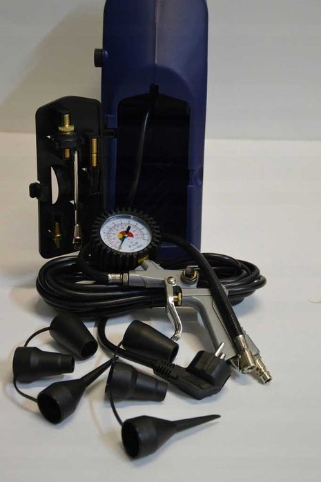 Kompresor Turystyczny ATROX 230V 1.1kW BEZOLEJOWY 8BAR 180L + końcówki