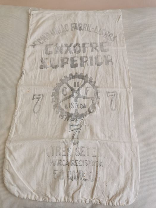 Saco antigo de transporte produtos quimicos