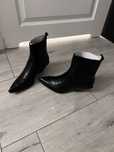 Zara 37 skora naturalna sztyblety botki