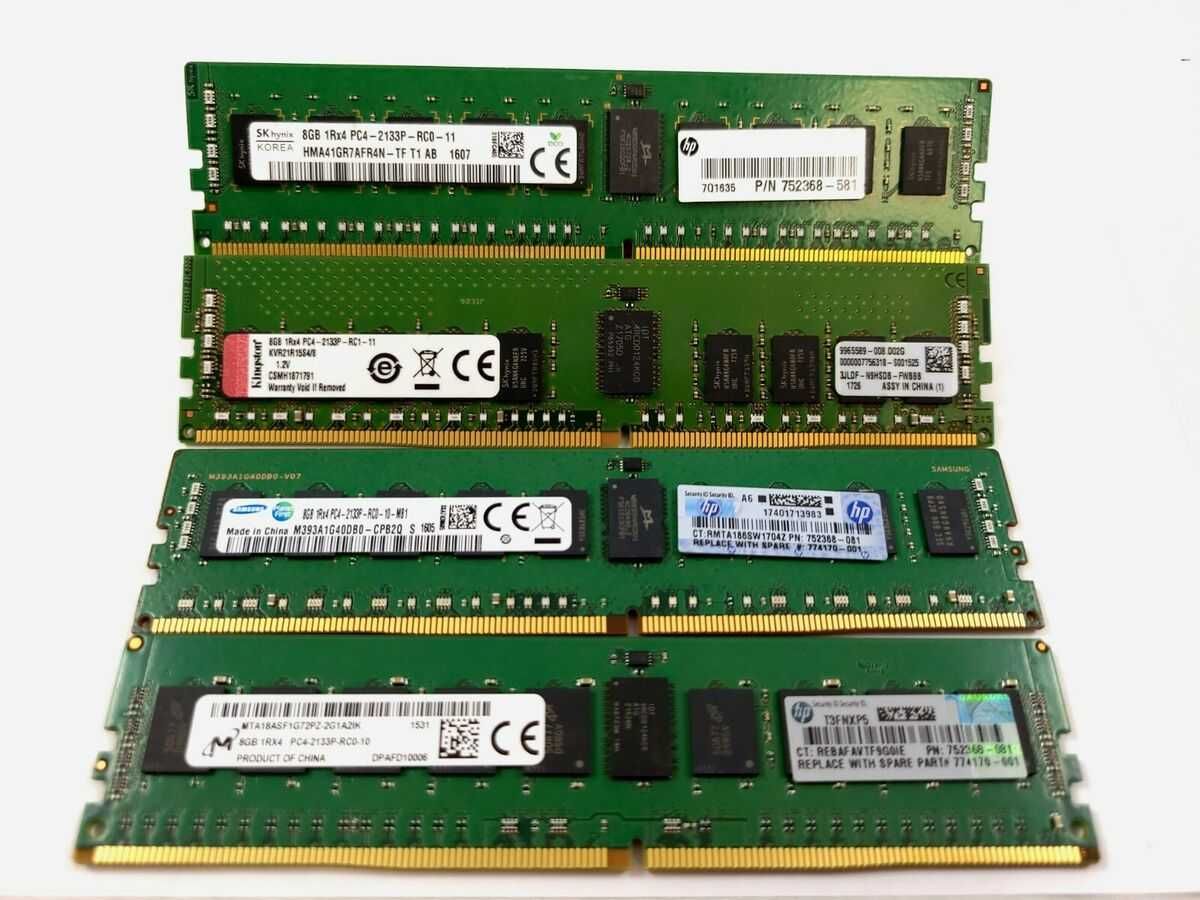 Пам'ять серверна DDR3 | DDR4 | 8, 16, 32, 64 ГБ Опт / Гарантія