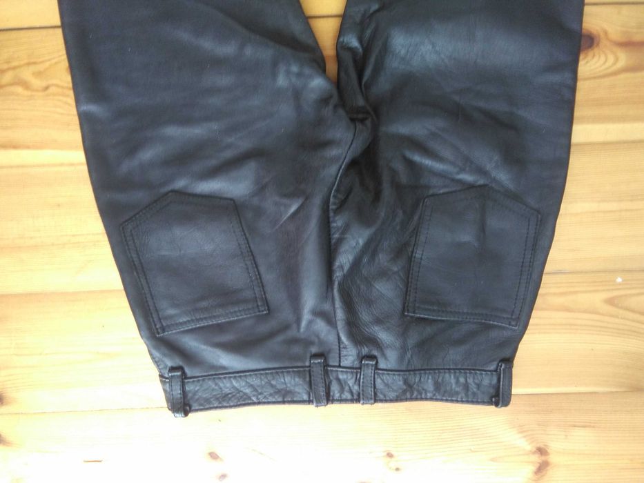 spodnie skórzane męskie okazja