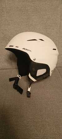 Kask narciarski Alpina biały