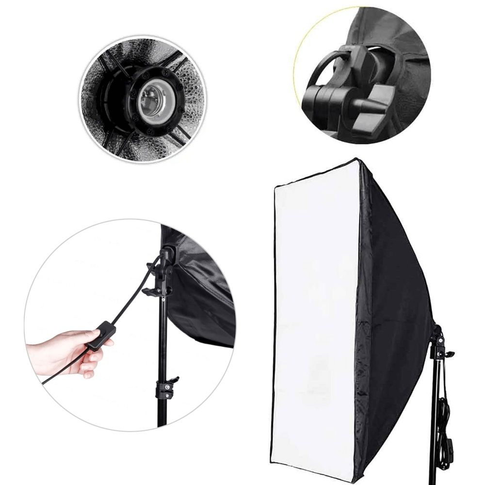 Softbox estúdio fotografia vídeo iluminação E27