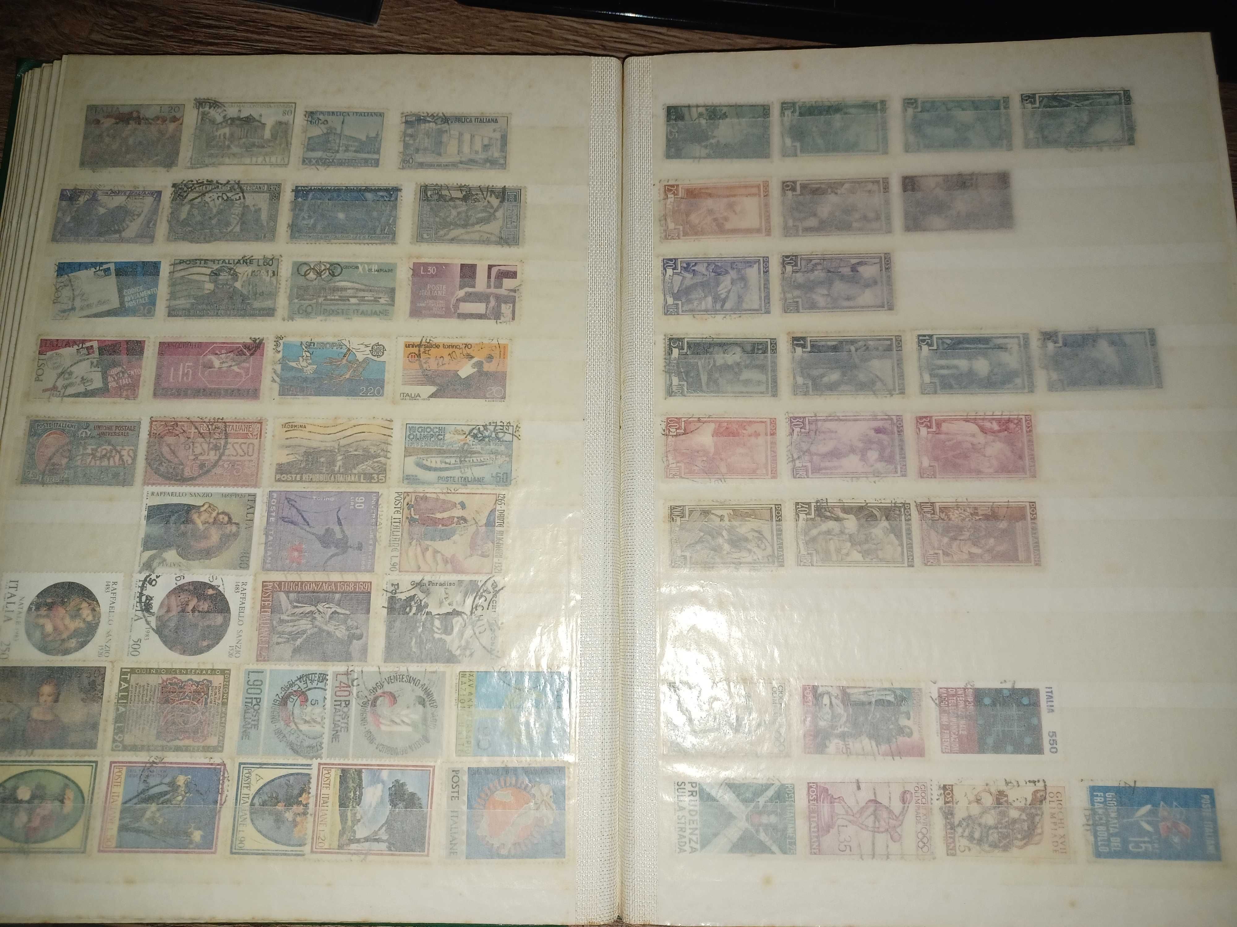 coleção de selos antigos