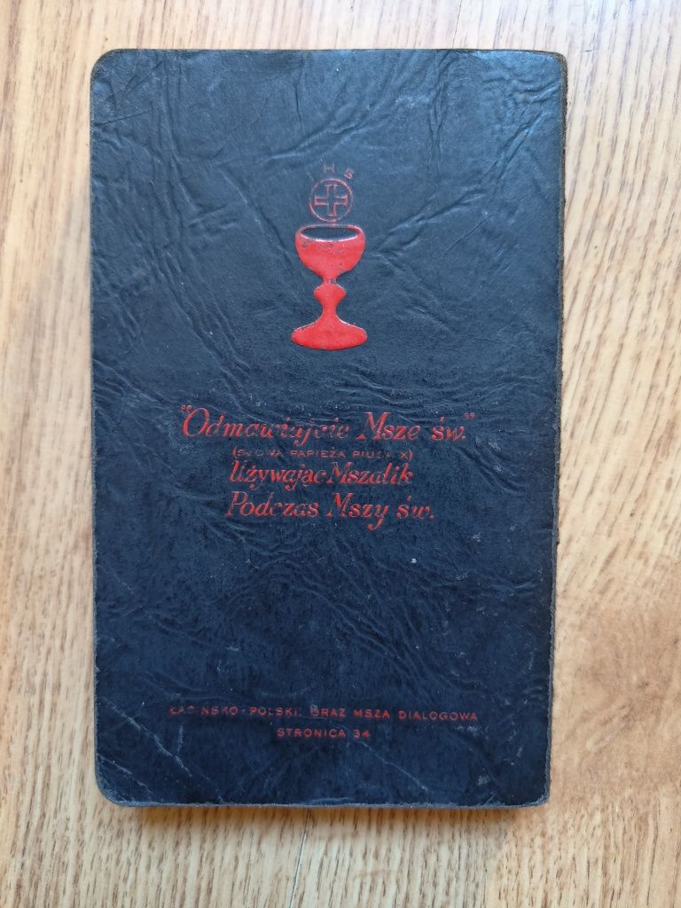 Mój Niedzielny Mszalik Ułożył Ksiądz STEDMAN Vintage Art Deco 1940r
