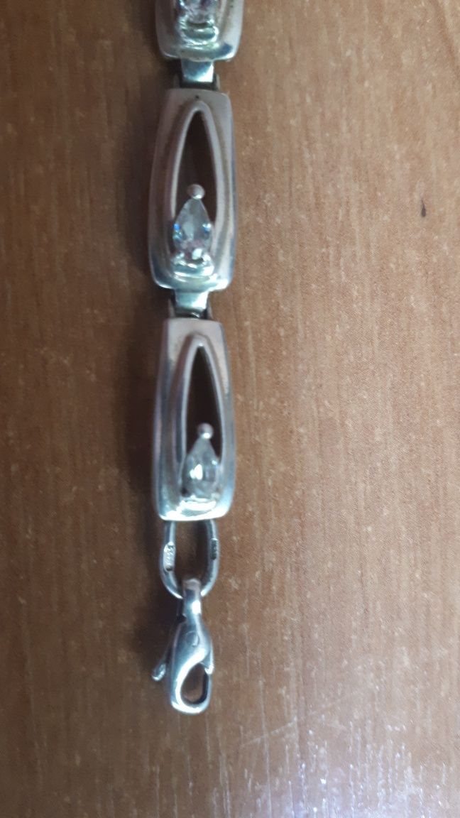 Серебро: браслет, подвеска, крестик