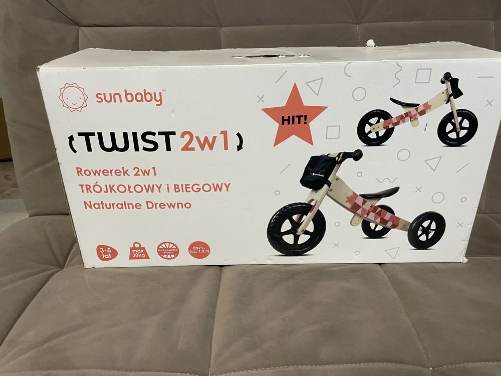 Rowerek biegowy  sun baby twist 2w 1 stan bardzo dobry