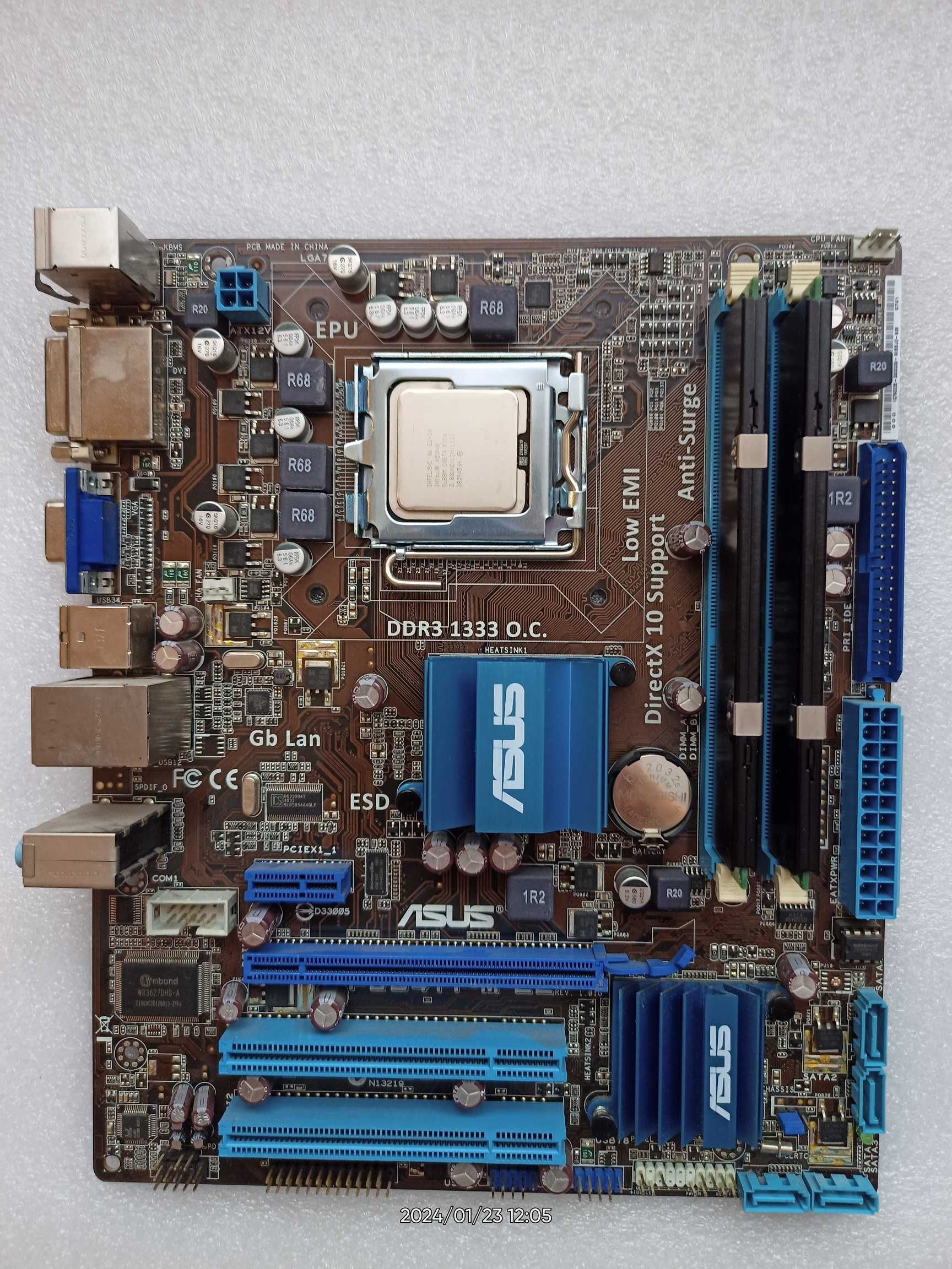 XEON E5450 / EVGA GTX760 / 8GB RAM /  płyta główna ASUS P5G41T-M LE