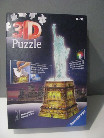 Statua Wolności Puzzle 3D Night Edition Oświetlenie 120  elementów