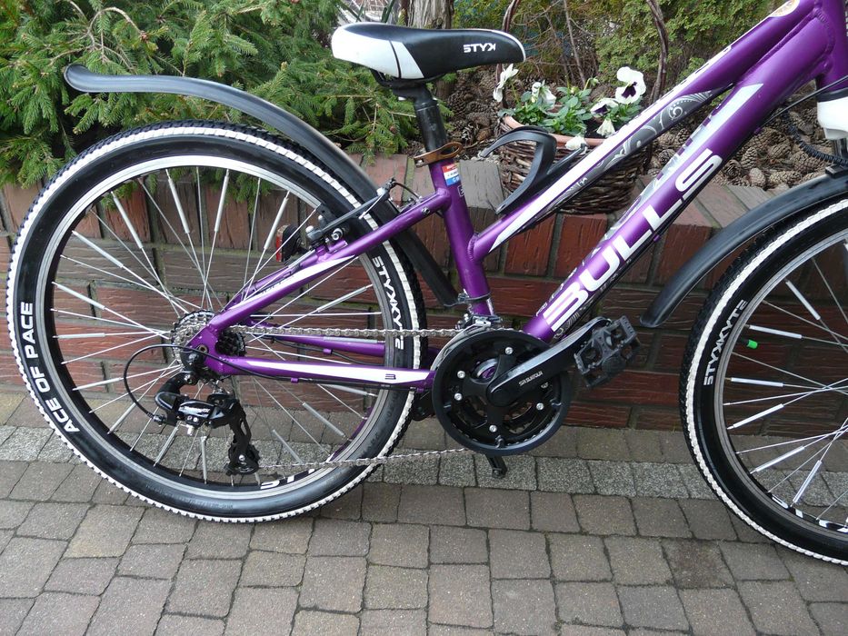 Rower dziecięcy BULLS Zarena 24"/32-ładny, sprawny Germany