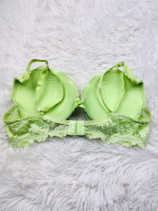 Biustonosz push-up 80A zielony Cubus