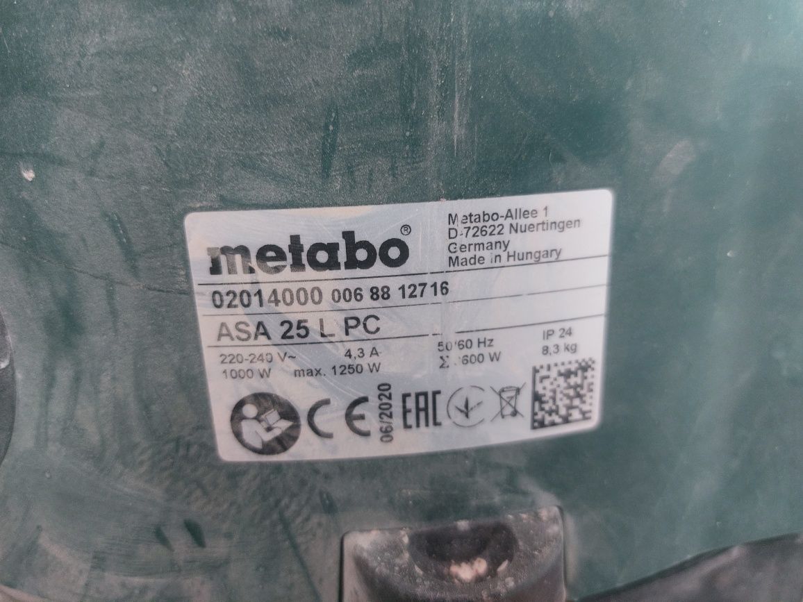 Пылесос metabo asa 25 lps