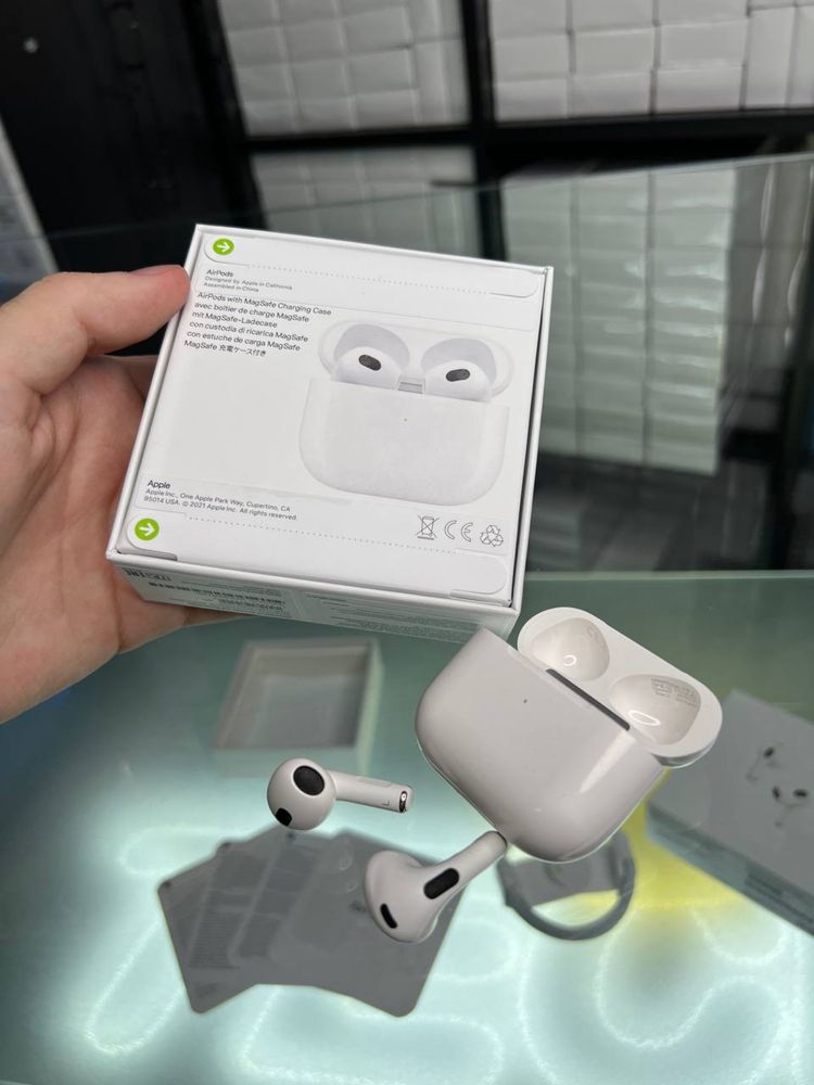 Навушники AirPods 3 люкс r-setting! Топ якість!