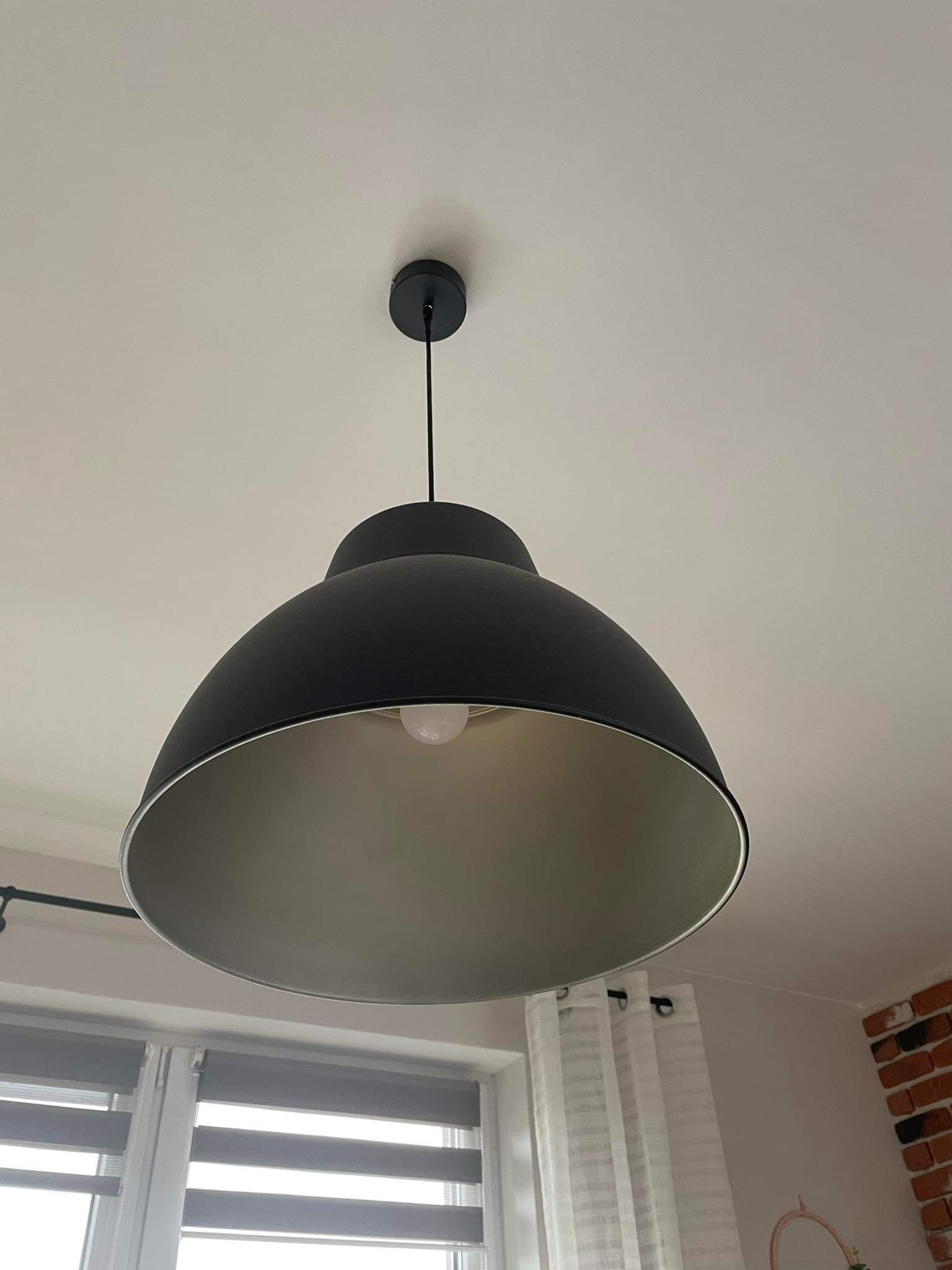 Lampa wisząca loft czarna